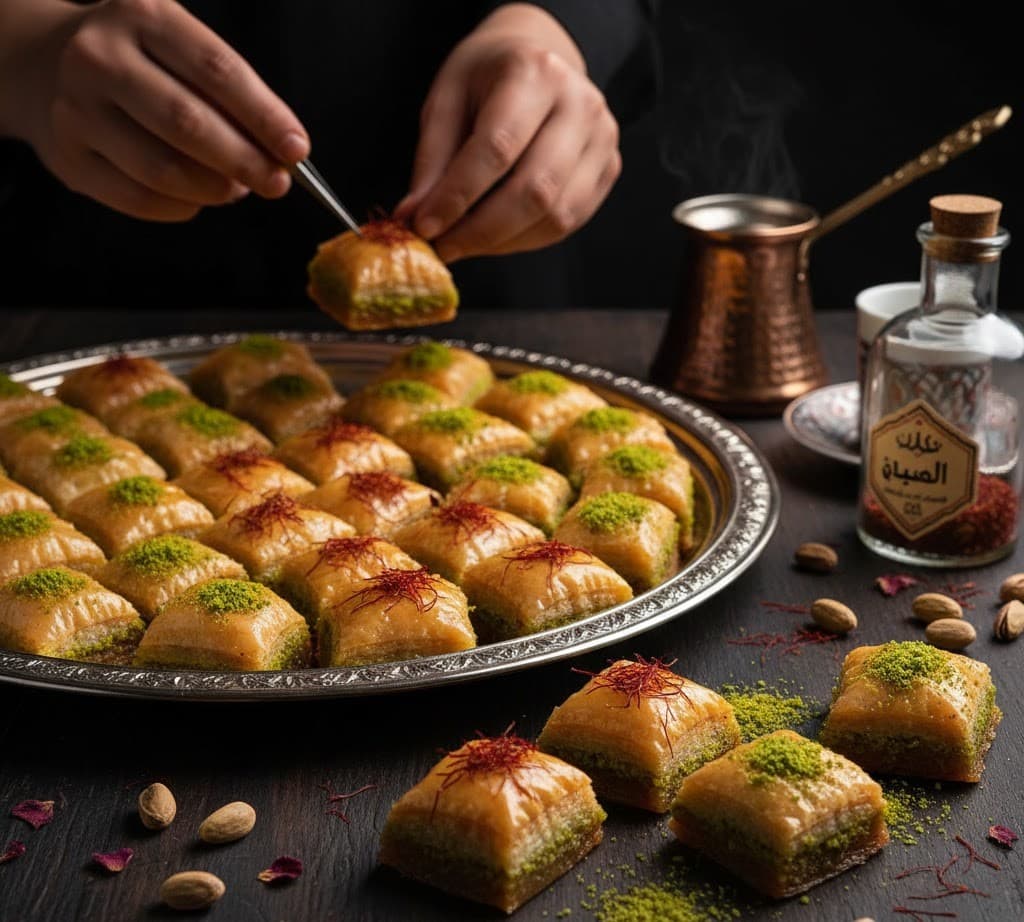 Saffron baklava